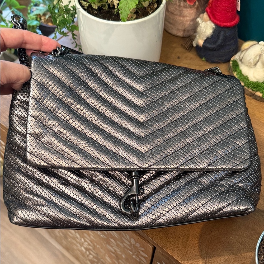 Rebecca Minkoff Metallic Textured Shoulder Bag